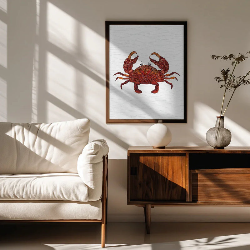 Peter the Crab - Valentina Harper Framed Art | Home or Office Art