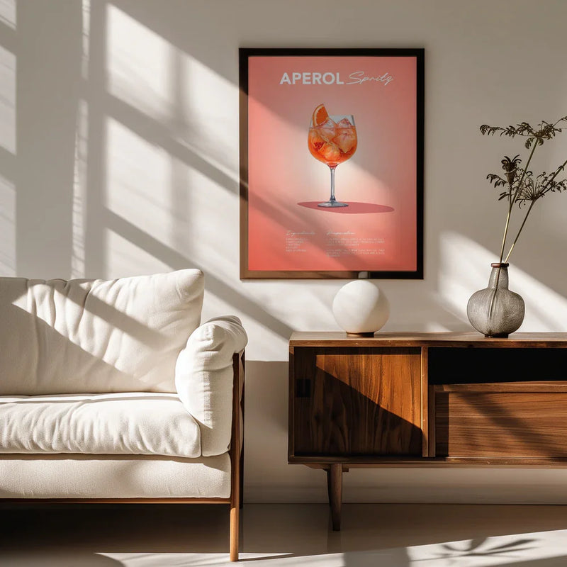 Aperol Spritz Recipe - Andreas Magnusson Framed Art | Home or Office Art