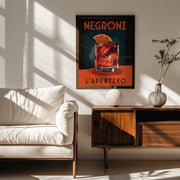 Negroni L' Apertivo - Andreas Magnusson Framed Art | Home or Office Art
