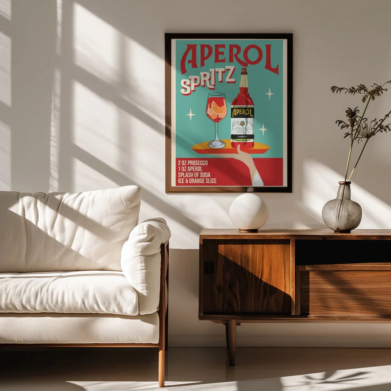 Aperol Spritz - WallChart Art Studio Framed Art | Home or Office Art