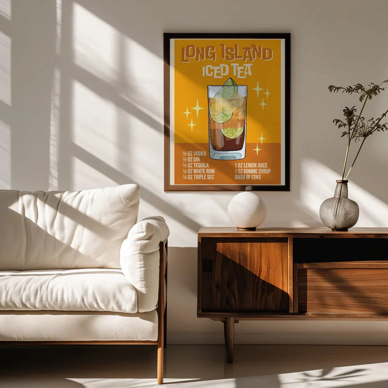 Long Island Iced Tea - WallChart Art Studio Framed Art | Home or Office Art