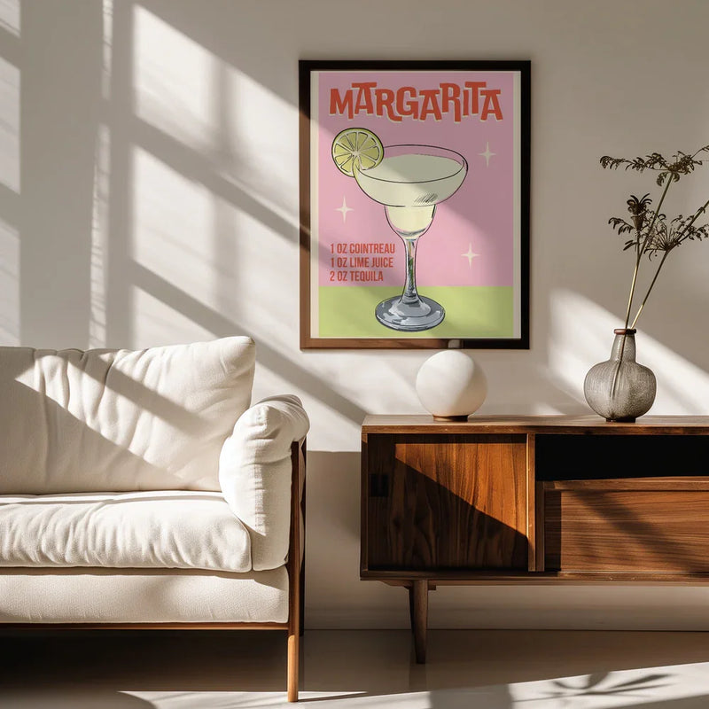 Margarita Cocktail - WallChart Art Studio Framed Art | Home or Office Art