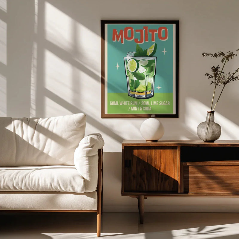 Mojito Cocktail - WallChart Art Studio Framed Art | Home or Office Art