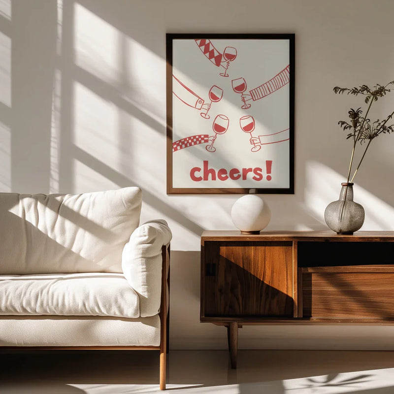 Cheers! Wine Celebration - Rio Soléy Framed Art | Home or Office Art