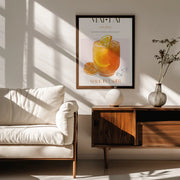 Orange Bliss Drink - Nazma Khokhar Framed Art | Home or Office Art