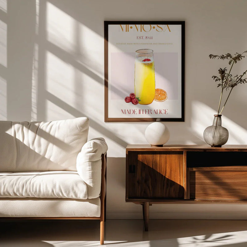 French Sunrise Sip - Nazma Khokhar Framed Art | Home or Office Art