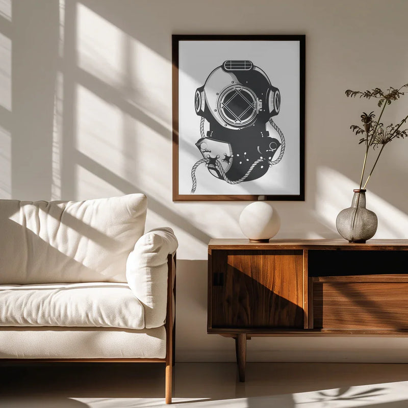 Vintage Diver - Nicholas Framed Art | Home or Office Art