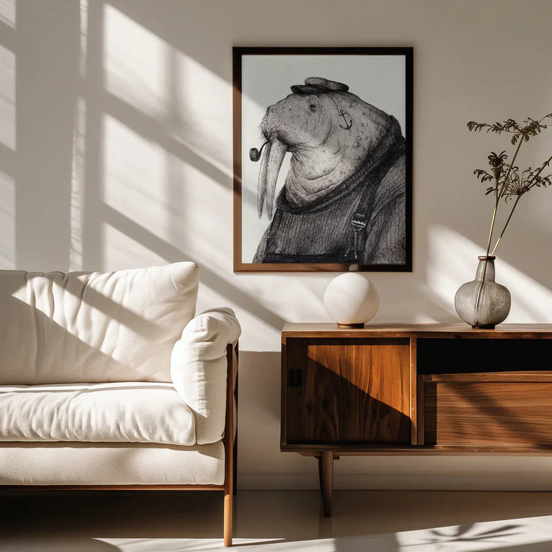 Sea Captain's Wisdom - Mike Koubou Framed Art | Home or Office Art