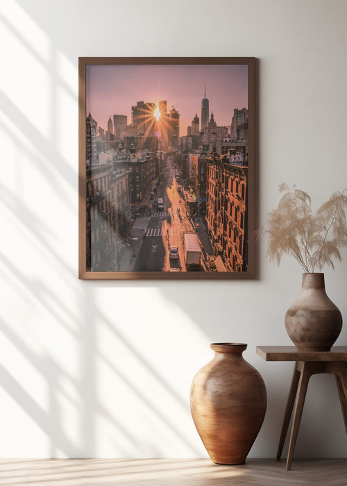 The All Seeing Sun Framed Art Modern Wall Decor