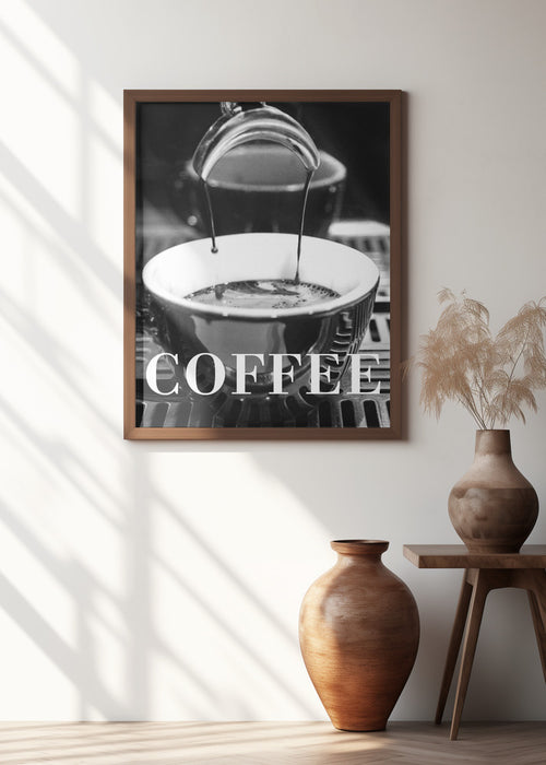 Coffee Text 2 Framed Art Modern Wall Decor