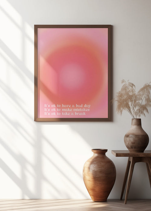 Motivational Aura Poster Framed Art Modern Wall Decor
