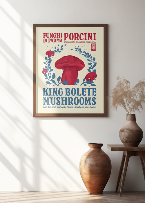 Porcini kitchen print Framed Art Modern Wall Decor