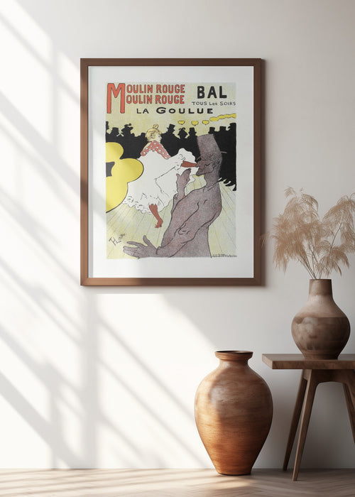 Affiche Pour Le Moulin Rouge la Goulue (1898 Framed Art Modern Wall Decor