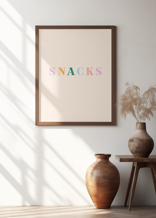 Snacks Framed Art Modern Wall Decor