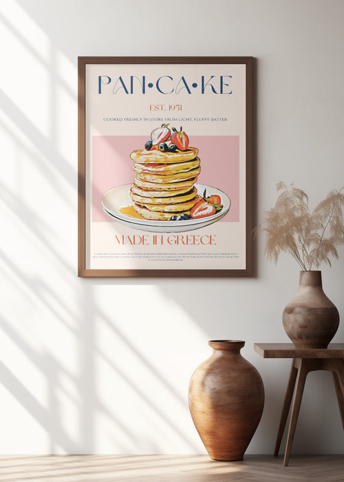 Pancake Framed Art Modern Wall Decor