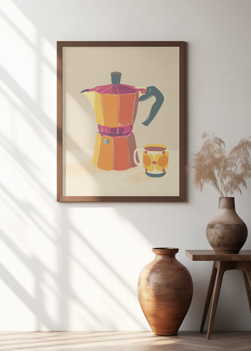 Coffee break Framed Art Modern Wall Decor
