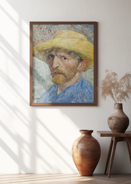 Vincent Van Gogh's Self Portrait (1887) Framed Art Modern Wall Decor