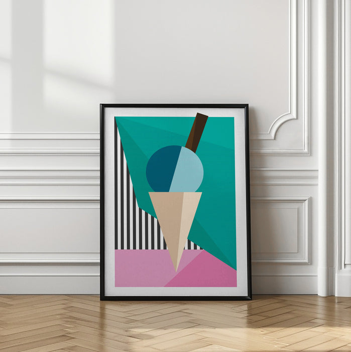 Ice Cream Framed Art Modern Wall Decor