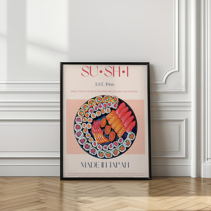 Sushi Framed Art Modern Wall Decor