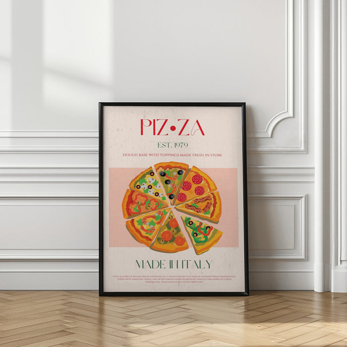 Pizza Framed Art Modern Wall Decor