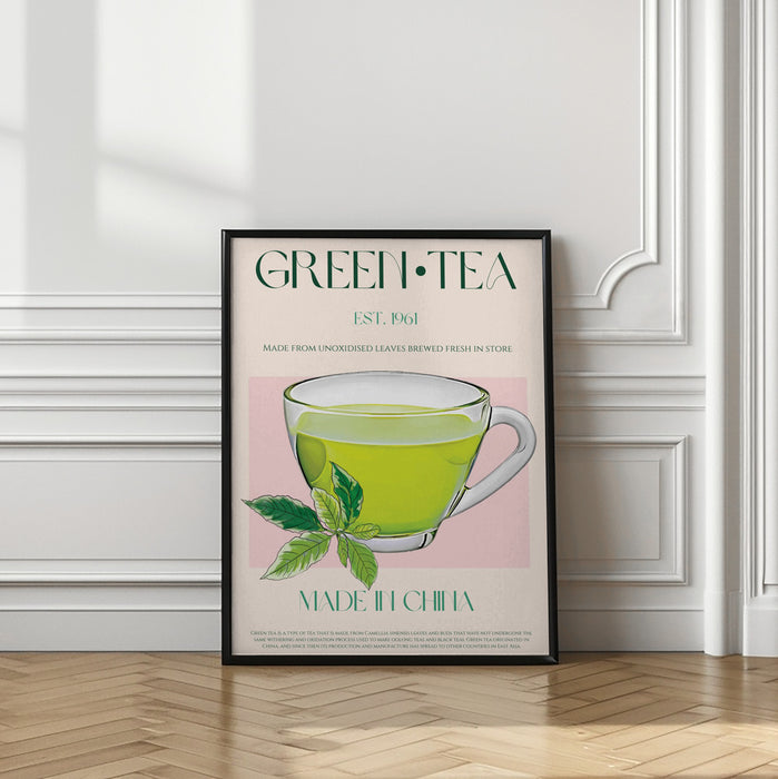 Green Tea Framed Art Modern Wall Decor