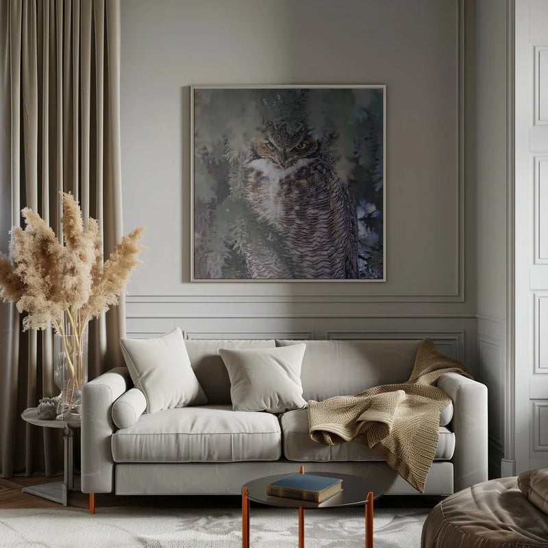 I Am Watching You by Jun Zuo Square Canvas Print Art for Modern Home Decor. Decorate your office or living room with canvas artwork