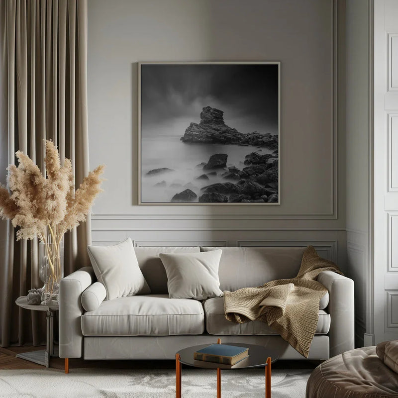 A Sea of Rocks by George Digalakis Square Canvas Print Art for Modern Home Decor. Decorate your office or living room with canvas artwork