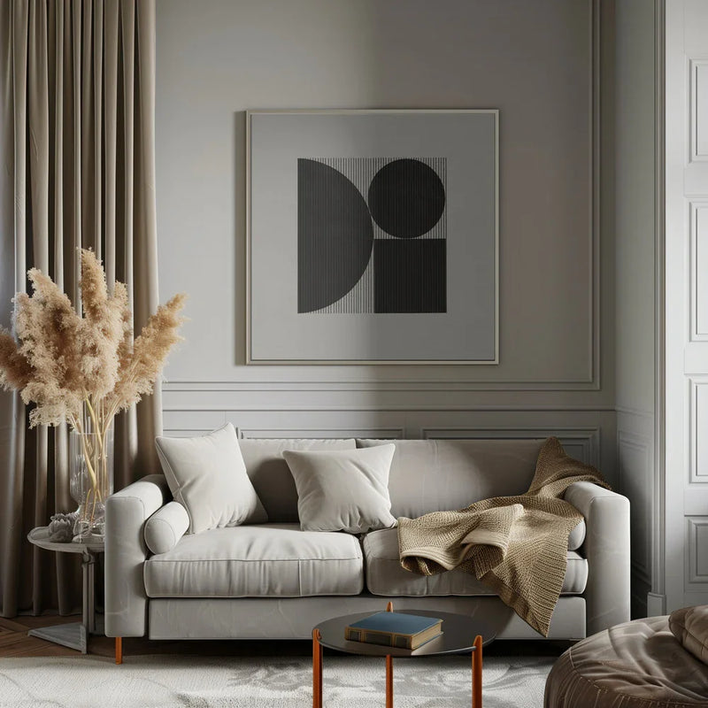 Paper Object No7 by THE MIUUS STUDIO Square Canvas Print Art for Modern Home Decor. Decorate your office or living room with canvas artwork