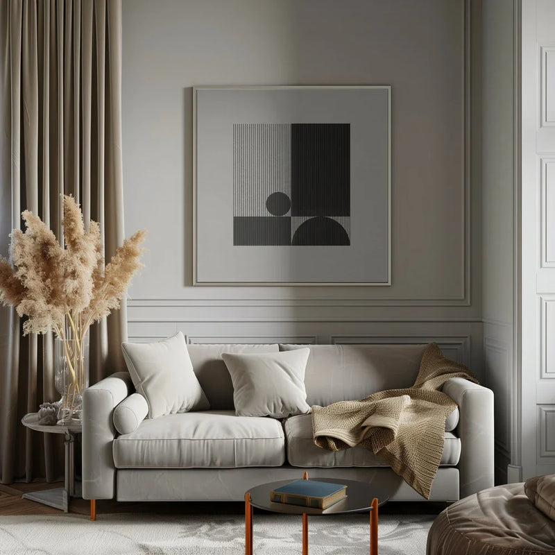 Paper Object No4. by THE MIUUS STUDIO Square Canvas Print Art for Modern Home Decor. Decorate your office or living room with canvas artwork