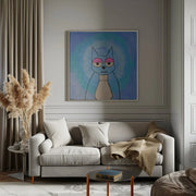 Cat Square Canvas Art  Gulnara Khamitova 