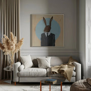 David Lynch Rabbit Square Canvas Art  Famous When Dead 