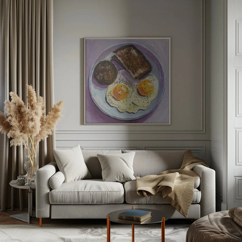 Breakfast by Key and Sea Creative Square Canvas Print Art for Modern Home Decor. Decorate your office or living room with canvas artwork