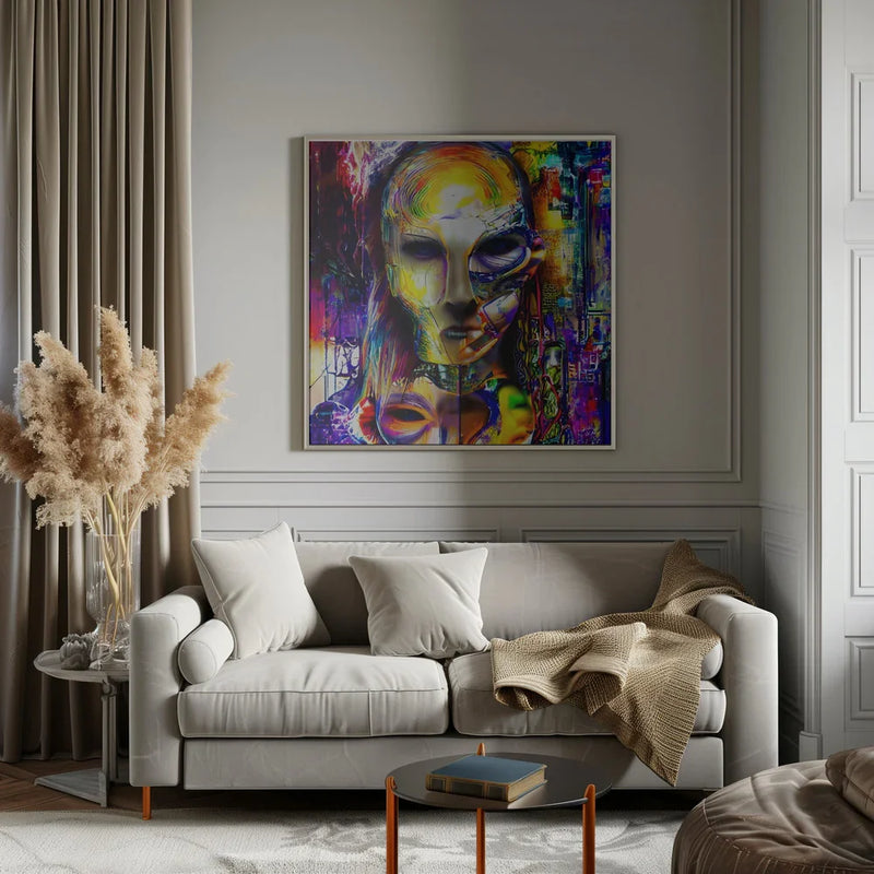 AZ05 by mnemonixART Square Canvas Print Art for Modern Home Decor. Decorate your office or living room with canvas artwork