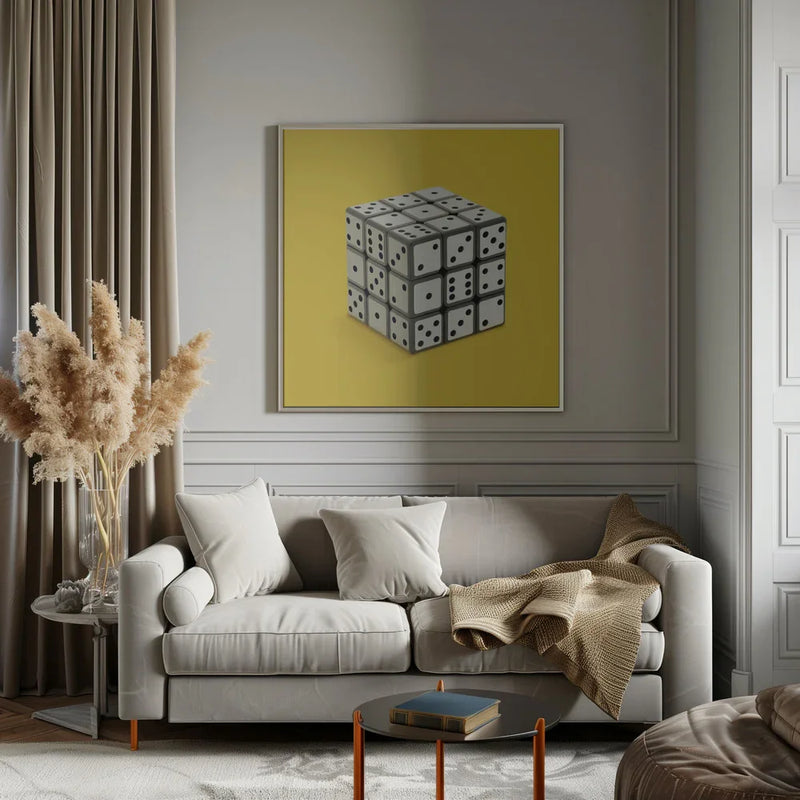 Not Rubik's cube by Artem Pozdniakov Square Canvas Print Art for Modern Home Decor. Decorate your office or living room with canvas artwork