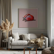Ladybug Turtle Square Canvas Art  Artem Pozdniakov 
