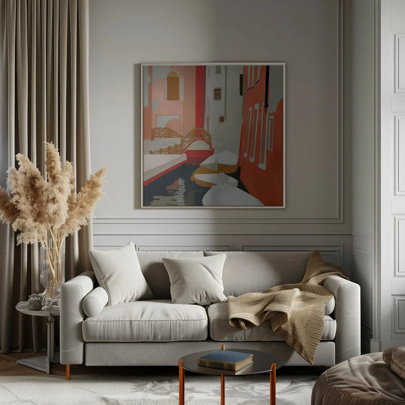 Venedig2 by Ana Rut Bre Square Canvas Print Art for Modern Home Decor. Decorate your office or living room with canvas artwork