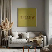 Yellow by Julia Ramiro Square Canvas Print Art for Modern Home Decor. Decorate your office or living room with canvas artwork