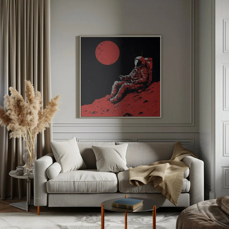 Moon 2 by Bilge Paksoylu Square Canvas Print Art for Modern Home Decor. Decorate your office or living room with canvas artwork