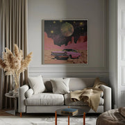 SpaceRide 3.0 by Samantha Hearn Square Canvas Print Art for Modern Home Decor. Decorate your office or living room with canvas artwork