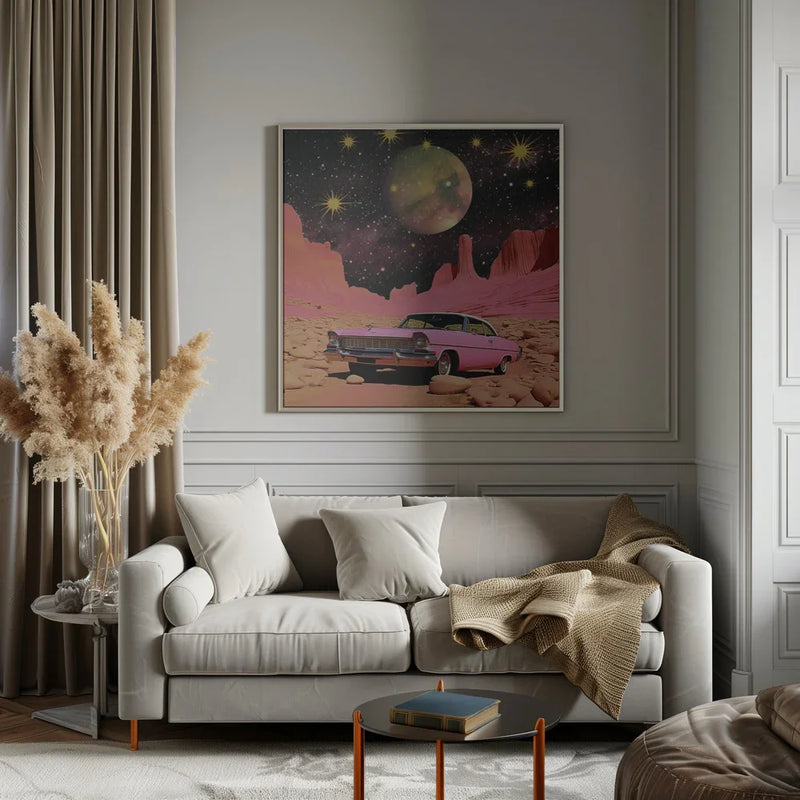 SpaceRide 3.0 by Samantha Hearn Square Canvas Print Art for Modern Home Decor. Decorate your office or living room with canvas artwork