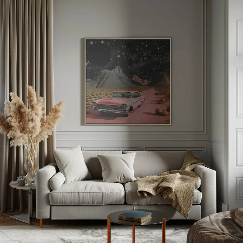 SpaceRide 6.0 by Samantha Hearn Square Canvas Print Art for Modern Home Decor. Decorate your office or living room with canvas artwork