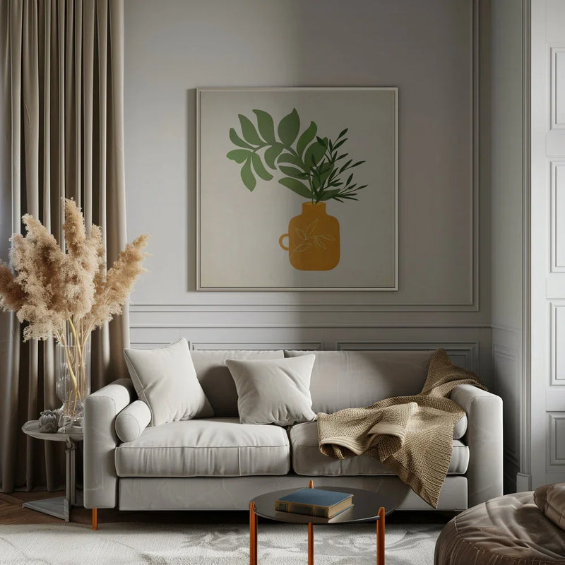 Boho Bouquet by Kristian Gallagher Square Canvas Print Art for Modern Home Decor. Decorate your office or living room with canvas artwork