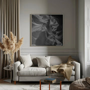 MONOCHROME ANTELOPE CANYON Rock Formation by Melanie Viola Square Canvas Print Art for Modern Home Decor. Decorate your office or living room with canvas artwork