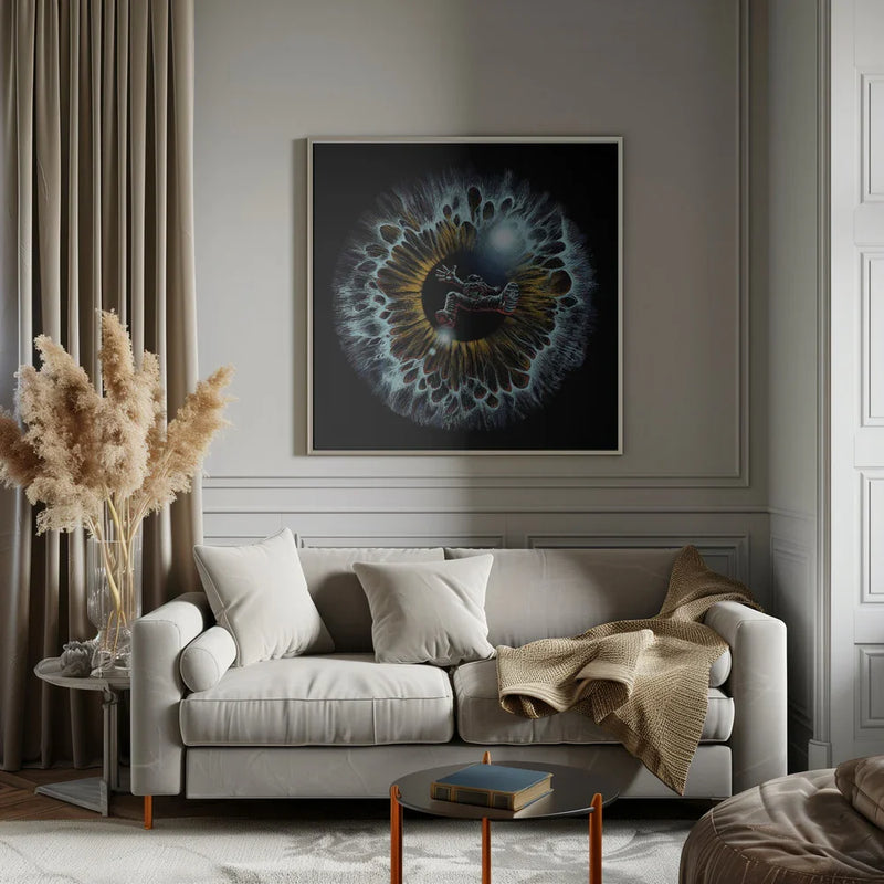 Lost In Your Eye Cosmic by Alirıza ÇAKIR Square Canvas Print Art for Modern Home Decor. Decorate your office or living room with canvas artwork