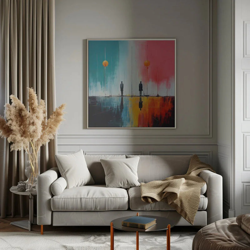 Second World 6 by Justyna Jaszke Square Canvas Print Art for Modern Home Decor. Decorate your office or living room with canvas artwork