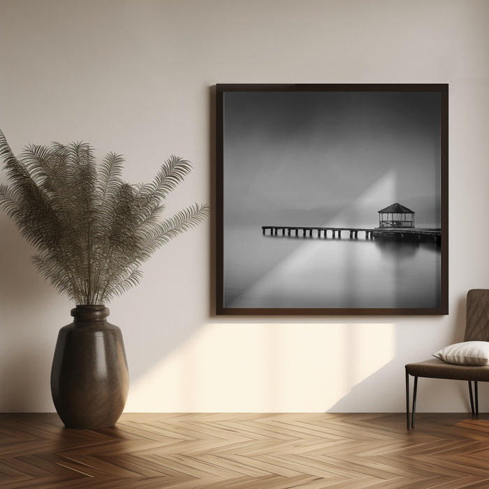 Whispering Lakes 019 Square Poster Art Print by George Digalakis