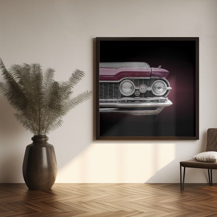 US classic car 1959 Super 88 Square Canvas Art Print