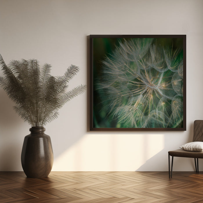 Summer Dandelion Square Poster Art Print by Bethany Young