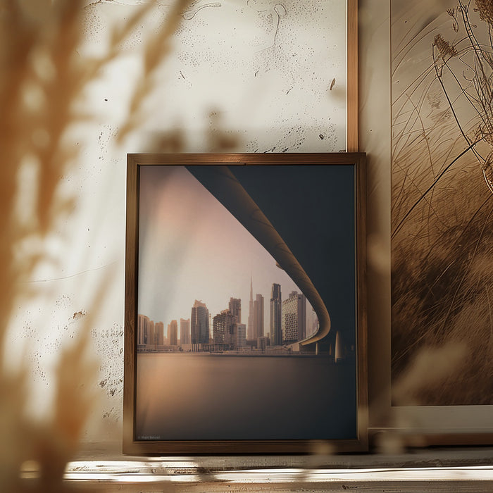 Dubai Business Bay Framed Art Modern Wall Decor