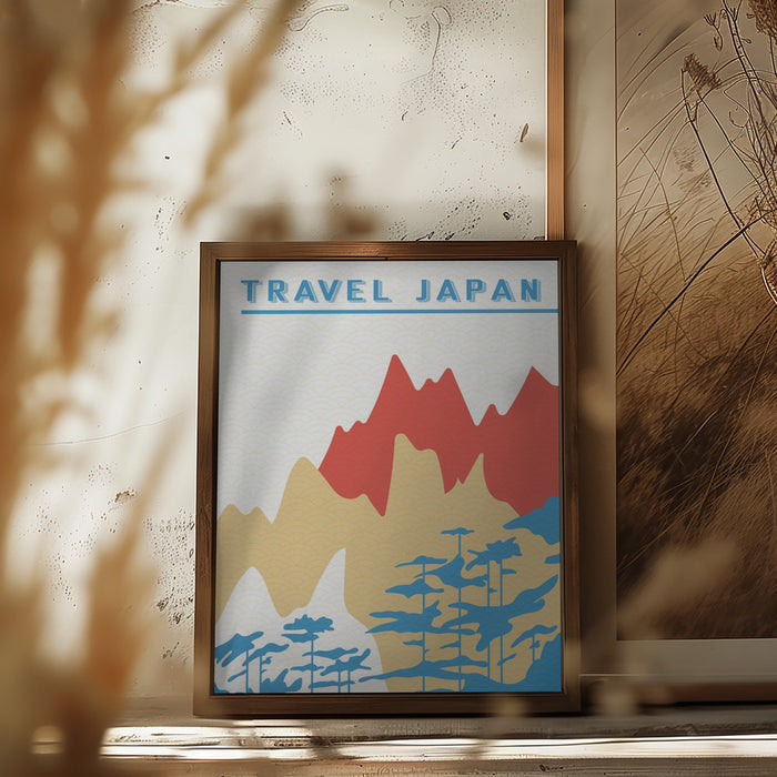 Traval Japan Minimilism Iii Framed Art Modern Wall Decor